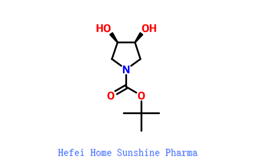 Tert-butyl (3R, 4S) -3,4-dihydroxypyrrolidine-1-carboxylate CAS 186393-22-6